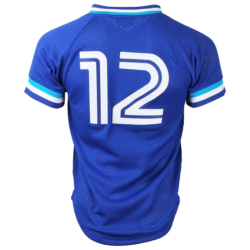 Mitchell & Ness Roberto Alomar Toronto Blue Jays Cooperstown Collection Maillot d'entraînement au bâton en maille - Bleu royal