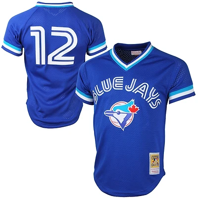 Mitchell & Ness Roberto Alomar Toronto Blue Jays Cooperstown Collection Maillot d'entraînement au bâton en maille - Bleu royal