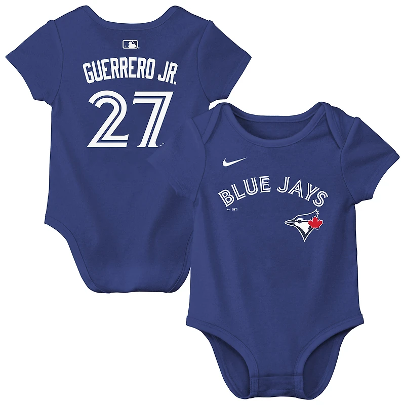 Newborn & Infant Nike Vladimir Guerrero Jr. Royal Toronto Blue Jays Name Number Bodysuit