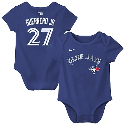 Newborn & Infant Nike Vladimir Guerrero Jr. Royal Toronto Blue Jays Name Number Bodysuit