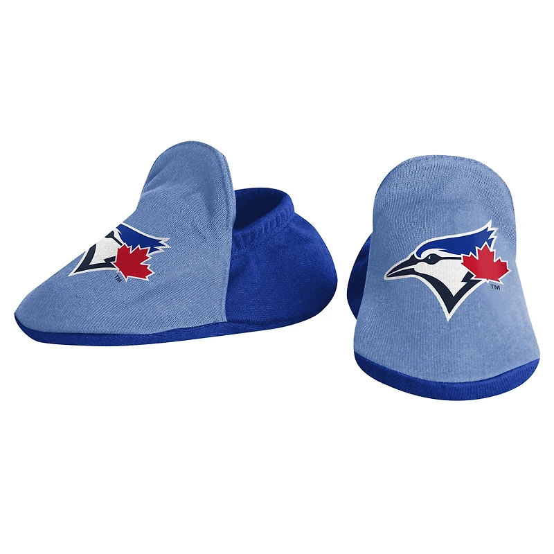 Newborn & Infant White Toronto Blue Jays Base Hitter Bodysuit, Bib Bootie Set