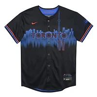 Maillot de joueur Nike Bo Bichette bleu marine des Blue Jays Toronto 2024 City Connect Limited pour enfants d'âge préscolaire