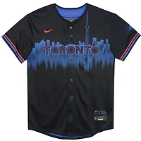 Maillot Nike bleu marine pour enfants d'âge préscolaire des Blue Jays de Toronto 2024 City Connect Limited
