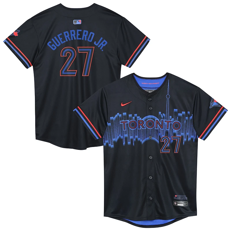 Maillot de joueur limité Nike Vladimir Guerrero Jr. des Blue Jays Toronto 2024 City Connect Limited pour enfants d'âge préscolaire
