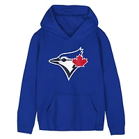 Sweat à capuche en polaire Outerstuff Royal Toronto Blue Jays avec logo principal pour enfants d'âge préscolaire
