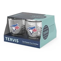 Tervis Blue Jays de Toronto, paquet de quatre 12 oz. Ensemble de gobelets emblème