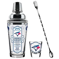 The Sports Vault Toronto Blue Jays Five-Piece Bartender Shot Glass & Mixing Glass Set