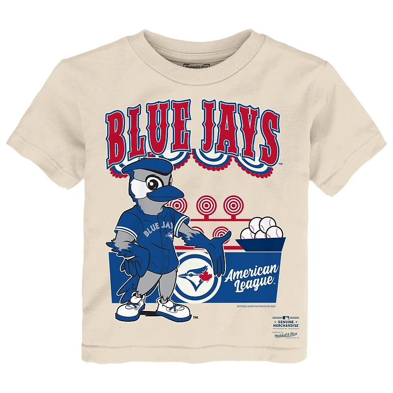 Toddler Mitchell & Ness  Cream Toronto Blue Jays Step Back Up T-Shirt