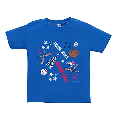 Toddler Soft as a Grape  Royal Toronto Blue Jays Home Run T-Shirt