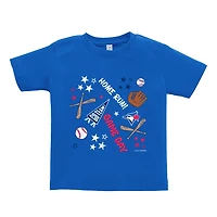 Toddler Soft as a Grape  Royal Toronto Blue Jays Home Run T-Shirt