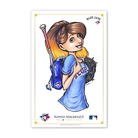 Toronto Blue Jays 11" x 17" Women In Sports Print