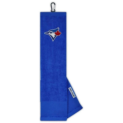 Serviette de table trois volets Toronto Blue Jays 16 po x 24 po, motif visage et club