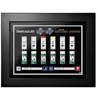 Toronto Blue Jays - 18'' x 24'' 1992 & 1993 Ticket to History Framed Photo