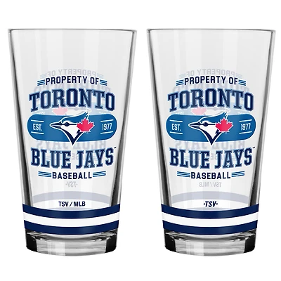 Ensemble de 2 verres à mélange des Blue Jays de Toronto