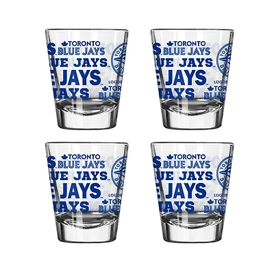 Toronto Blue Jays 4-Pack 2oz. Shot Glass Set