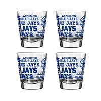 Toronto Blue Jays 4-Pack 2oz. Shot Glass Set