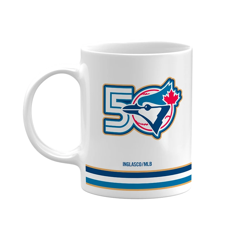 Ensemble de deux tasses à café de 44 cl (15 oz) commémorant la 50e saison des Blue Jays de Toronto