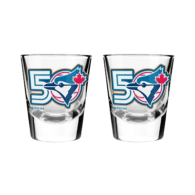Toronto Blue Jays 50th Season Two-Piece 2oz. Shot Glass Set