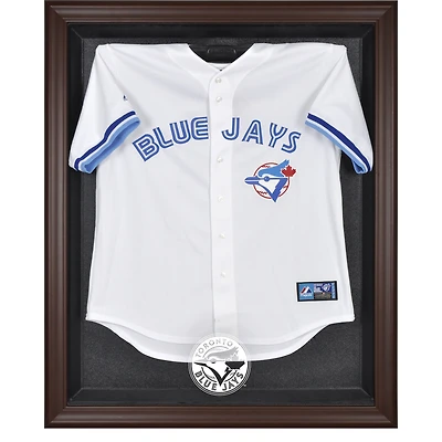 Vitrine de présentation du maillot encadré marron des Blue Jays de Toronto