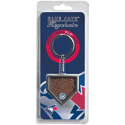 Porte-clés en terre des Blue Jays de Toronto - Rempli de terre utilisée lors d'un match à domicile