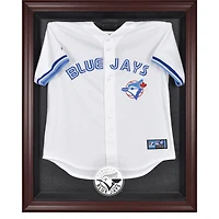 Vitrine de présentation du maillot avec logo encadré en acajou des Blue Jays de Toronto