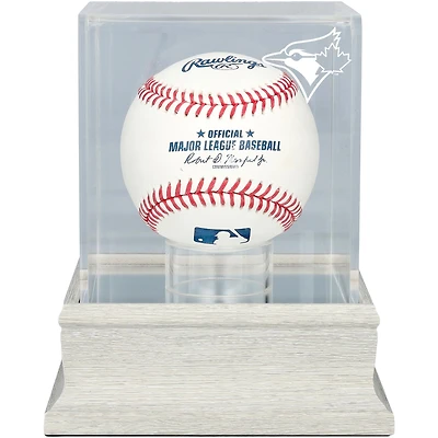 Vitrine pour balle de baseball des Blue Jays de Toronto, logo gris ardoise - Protection UV