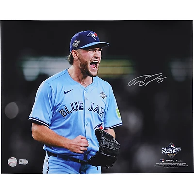 Trey Yesavage Toronto Blue Jays Autographed 16" x 20" 2025 World Series Game 5 Scream Celebration Photograph