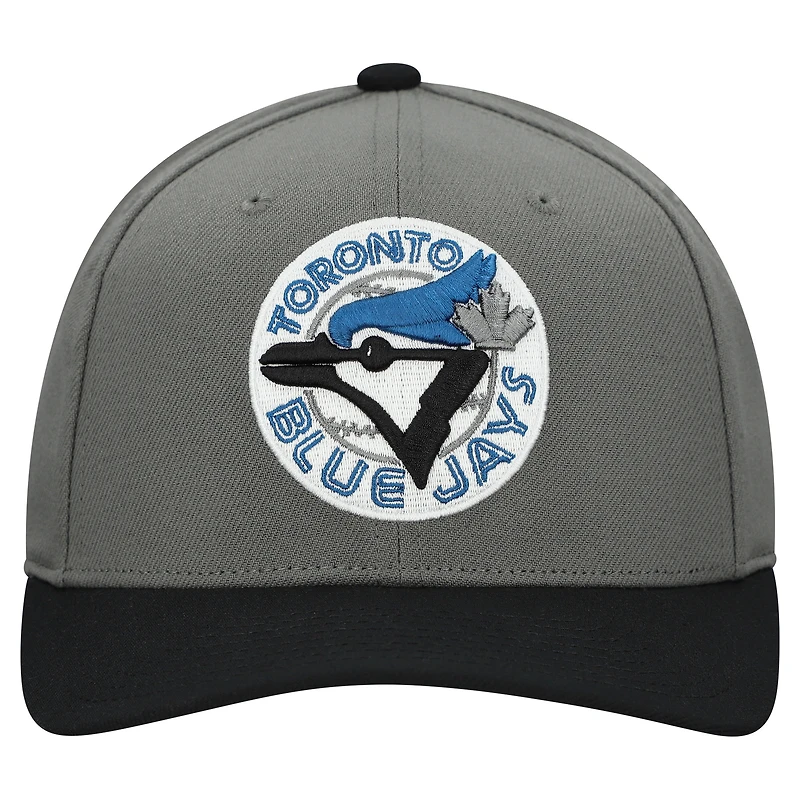 Casquette ajustable unisexe Mitchell & Ness grise des Blue Jays de Toronto Basic Coop Pro