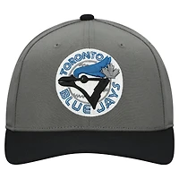 Casquette ajustable unisexe Mitchell & Ness grise des Blue Jays de Toronto Basic Coop Pro