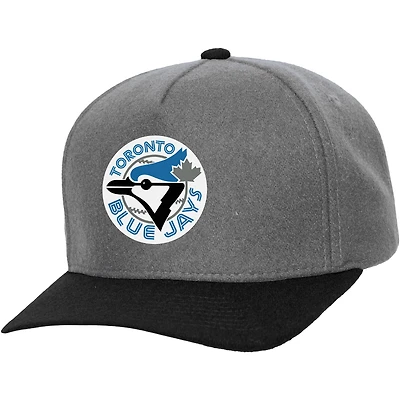 Casquette ajustable unisexe Mitchell & Ness grise des Blue Jays de Toronto Basic Coop Pro