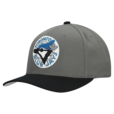 Casquette ajustable unisexe Mitchell & Ness grise des Blue Jays de Toronto Basic Coop Pro