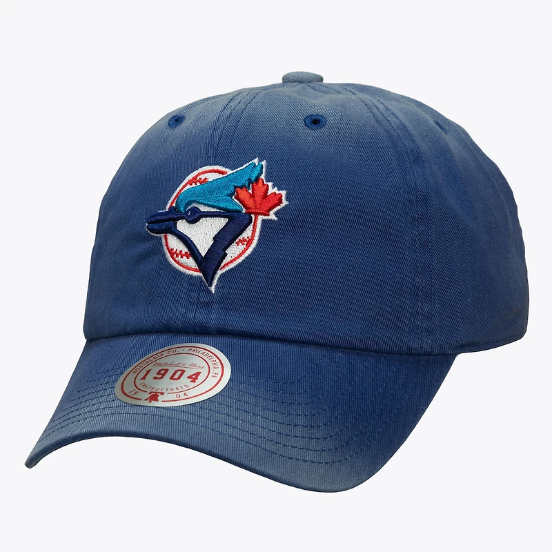 Casquette unisexe Mitchell & Ness bleue Toronto Blue Jays 1904 Soft Wash Cooperstown ajustable
