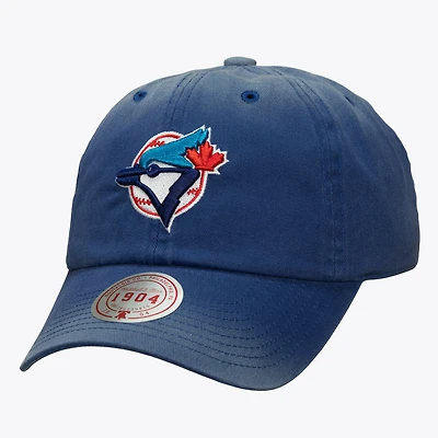 Casquette unisexe Mitchell & Ness bleue Toronto Blue Jays 1904 Soft Wash Cooperstown ajustable
