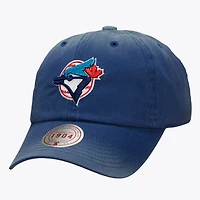 Casquette unisexe Mitchell & Ness bleue Toronto Blue Jays 1904 Soft Wash Cooperstown ajustable