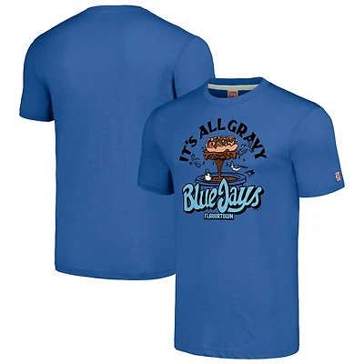 T-shirt unisexe à trois mélanges Flavortown Royal Toronto Blue Jays de Guy Fieri
