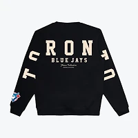 Unisex Peace Collective Black Toronto Blue Jays Spirit Crewneck Sweatshirt