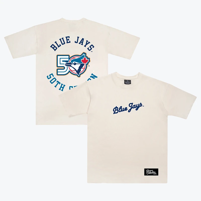 Unisex Peace Collective Cream Toronto Blue Jays 50th Season Heavyweight T-Shirt