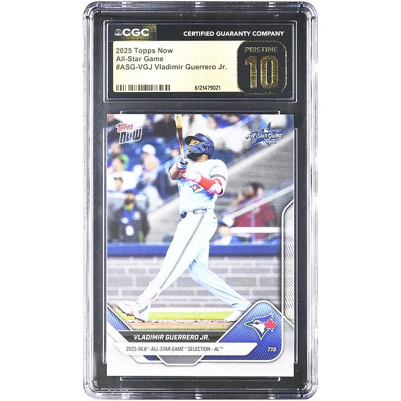 Vladimir Guerrero Jr. Toronto Blue Jays 2025 Topps Now All-Star Game #ASG-VGJ CGC Authenticated PRISTINE 10 Card