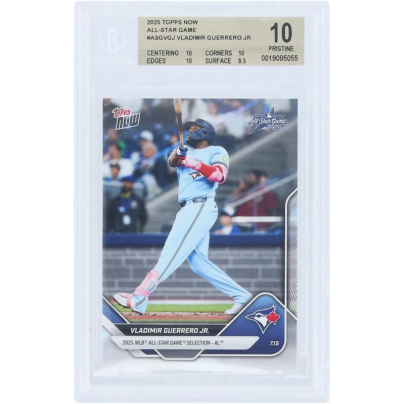 Vladimir Guerrero Jr. Toronto Blue Jays 2025 Topps Now #ASG-VGJ BGS Authenticated 10 Card - 10,10,10,9.5 Subgrades