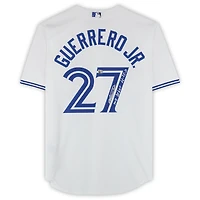Vladimir Guerrero Jr. Toronto Blue Jays Autographed White Nike Replica Jersey  and "MLB Debut 4-26-19" Inscription
