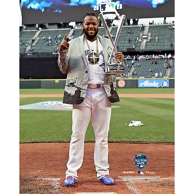 Photographie non signée de Vladimir Guerrero Jr., champion du concours coups circuit des Blue Jays Toronto