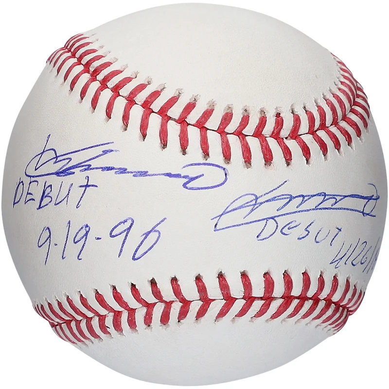 Vladimir Guerrero Toronto Blue Jays & Vladimir Guerrero Montreal Expos Autographed Baseball with Dual Debut Inscriptions