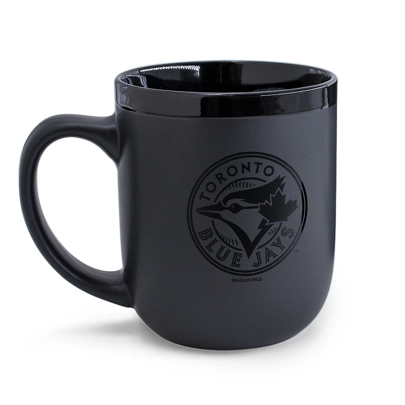 Mug en céramique noire ton sur ton WinCraft Toronto Blue Jays de 500 ml