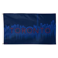 Drapeau de luxe WinCraft Toronto Blue Jays 2024 City Connect 3 pi x 5 pi (recto-verso)