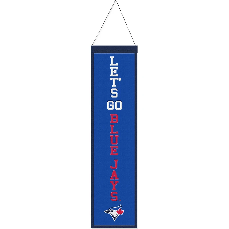 WinCraft Toronto Blue Jays 8" x 32" Bannière en laine avec slogan