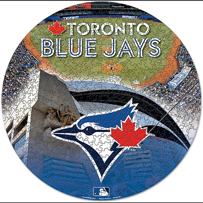 Casse-tête rond de 500 pièces des Blue Jays de Toronto de WinCraft