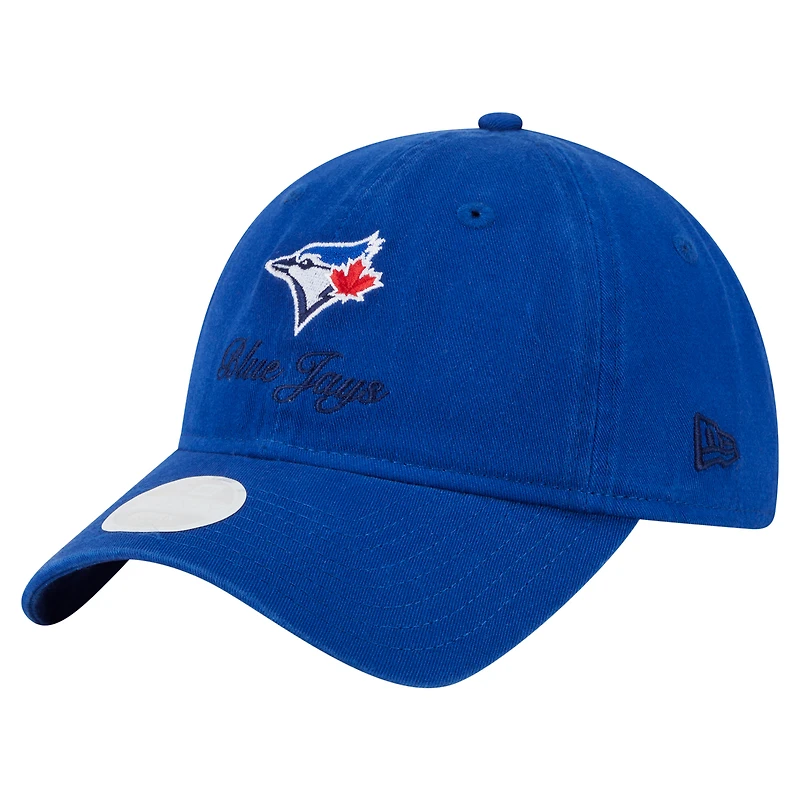 Women's New Era  Royal Toronto Blue Jays Preppy Team 9TWENTY Adjustable Hat