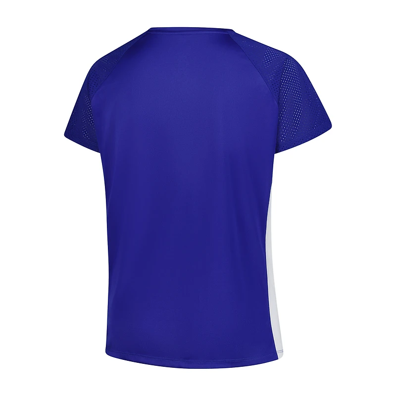 Women's Profile  Royal Toronto Blue Jays Glitter Raglan V-Neck T-Shirt