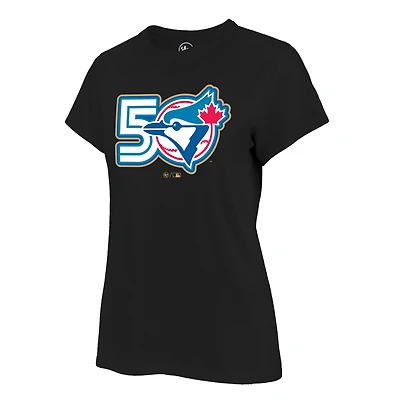 Women's '47 Black Toronto Blue Jays 50th Season T-Shirt
