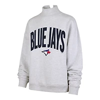 Sweat-shirt à col montant Subtle Muse gris chiné pour femme, modèle '47 des Blue Jays de Toronto